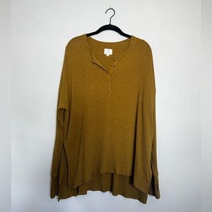 Aerie Offline Green Lounge Oversized fit Long Sleeved Shirt Medium